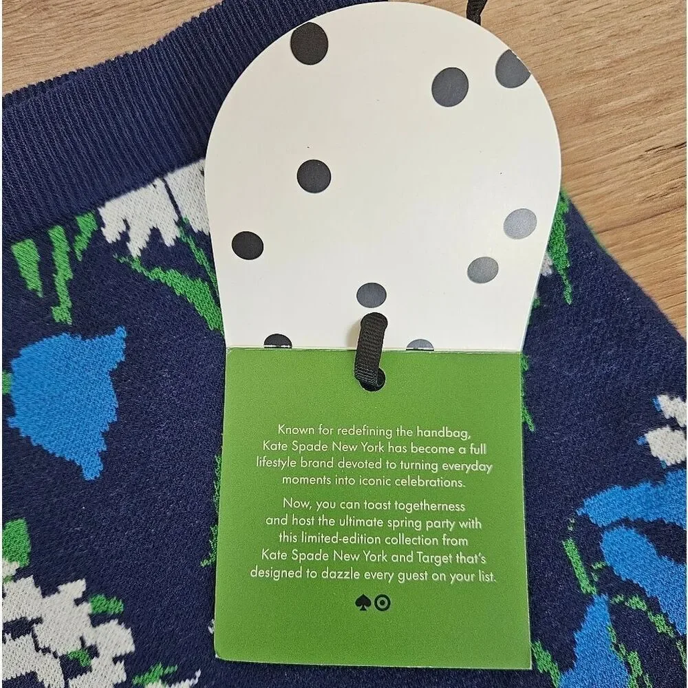 Kate Spade Floral Knit Midi Skirt Blue and Green Size XXL